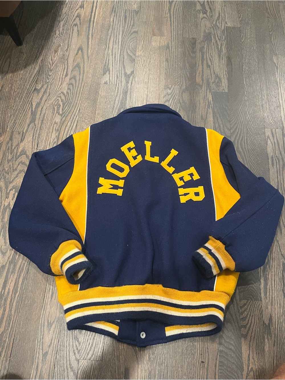 vintage Wool 1970s Cincinnati Archbishop Moeller High School Letterman Jacket